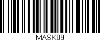 Código de barras (EAN, GTIN, SKU, ISBN): 'MASK09'