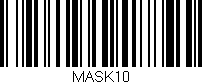Código de barras (EAN, GTIN, SKU, ISBN): 'MASK10'