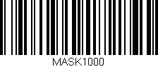 Código de barras (EAN, GTIN, SKU, ISBN): 'MASK1000'