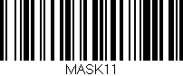 Código de barras (EAN, GTIN, SKU, ISBN): 'MASK11'