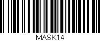 Código de barras (EAN, GTIN, SKU, ISBN): 'MASK14'
