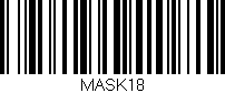 Código de barras (EAN, GTIN, SKU, ISBN): 'MASK18'