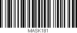 Código de barras (EAN, GTIN, SKU, ISBN): 'MASK181'