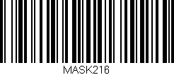 Código de barras (EAN, GTIN, SKU, ISBN): 'MASK216'