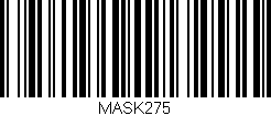 Código de barras (EAN, GTIN, SKU, ISBN): 'MASK275'