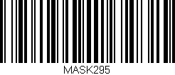 Código de barras (EAN, GTIN, SKU, ISBN): 'MASK295'