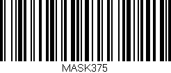 Código de barras (EAN, GTIN, SKU, ISBN): 'MASK375'