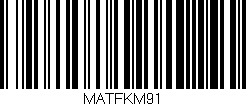 Código de barras (EAN, GTIN, SKU, ISBN): 'MATFKM91'