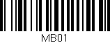 Código de barras (EAN, GTIN, SKU, ISBN): 'MB01'