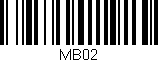 Código de barras (EAN, GTIN, SKU, ISBN): 'MB02'