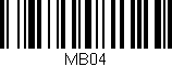Código de barras (EAN, GTIN, SKU, ISBN): 'MB04'