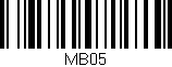 Código de barras (EAN, GTIN, SKU, ISBN): 'MB05'