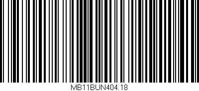 Código de barras (EAN, GTIN, SKU, ISBN): 'MB11BUN404.18'