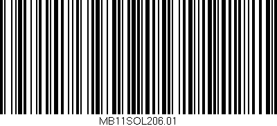 Código de barras (EAN, GTIN, SKU, ISBN): 'MB11SOL206.01'