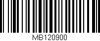 Código de barras (EAN, GTIN, SKU, ISBN): 'MB120900'