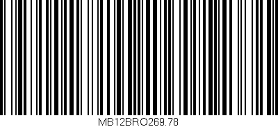 Código de barras (EAN, GTIN, SKU, ISBN): 'MB12BRO269.78'