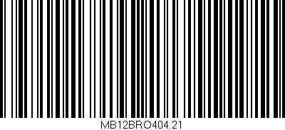 Código de barras (EAN, GTIN, SKU, ISBN): 'MB12BRO404.21'
