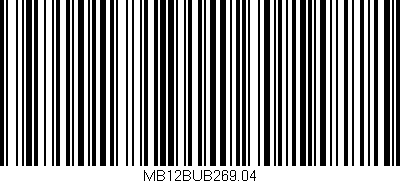 Código de barras (EAN, GTIN, SKU, ISBN): 'MB12BUB269.04'
