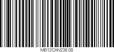 Código de barras (EAN, GTIN, SKU, ISBN): 'MB12CAN238.09'
