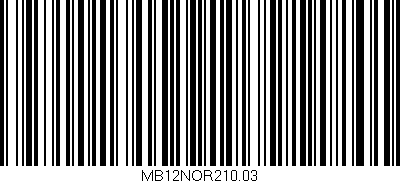 Código de barras (EAN, GTIN, SKU, ISBN): 'MB12NOR210.03'