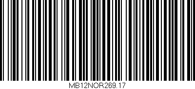 Código de barras (EAN, GTIN, SKU, ISBN): 'MB12NOR269.17'
