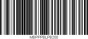 Código de barras (EAN, GTIN, SKU, ISBN): 'MBPPPBLPB200'
