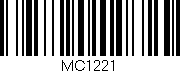 Código de barras (EAN, GTIN, SKU, ISBN): 'MC1221'