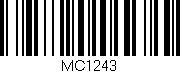 Código de barras (EAN, GTIN, SKU, ISBN): 'MC1243'