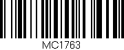 Código de barras (EAN, GTIN, SKU, ISBN): 'MC1763'