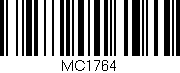 Código de barras (EAN, GTIN, SKU, ISBN): 'MC1764'