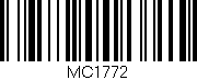 Código de barras (EAN, GTIN, SKU, ISBN): 'MC1772'