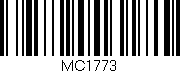 Código de barras (EAN, GTIN, SKU, ISBN): 'MC1773'