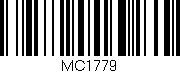 Código de barras (EAN, GTIN, SKU, ISBN): 'MC1779'
