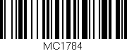 Código de barras (EAN, GTIN, SKU, ISBN): 'MC1784'