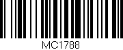 Código de barras (EAN, GTIN, SKU, ISBN): 'MC1788'