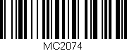 Código de barras (EAN, GTIN, SKU, ISBN): 'MC2074'
