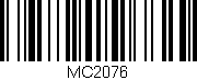 Código de barras (EAN, GTIN, SKU, ISBN): 'MC2076'