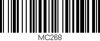 Código de barras (EAN, GTIN, SKU, ISBN): 'MC268'