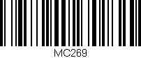 Código de barras (EAN, GTIN, SKU, ISBN): 'MC269'