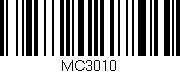 Código de barras (EAN, GTIN, SKU, ISBN): 'MC3010'