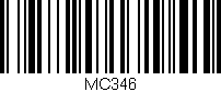 Código de barras (EAN, GTIN, SKU, ISBN): 'MC346'