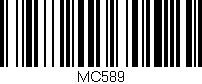Código de barras (EAN, GTIN, SKU, ISBN): 'MC589'