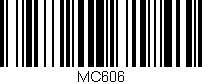 Código de barras (EAN, GTIN, SKU, ISBN): 'MC606'