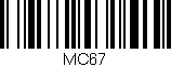 Código de barras (EAN, GTIN, SKU, ISBN): 'MC67'