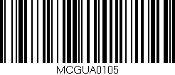 Código de barras (EAN, GTIN, SKU, ISBN): 'MCGUA0105'