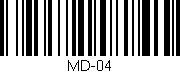 Código de barras (EAN, GTIN, SKU, ISBN): 'MD-04'