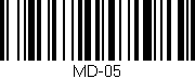 Código de barras (EAN, GTIN, SKU, ISBN): 'MD-05'