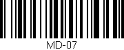 Código de barras (EAN, GTIN, SKU, ISBN): 'MD-07'