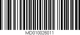 Código de barras (EAN, GTIN, SKU, ISBN): 'MD010026011'