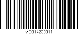 Código de barras (EAN, GTIN, SKU, ISBN): 'MD014230011'